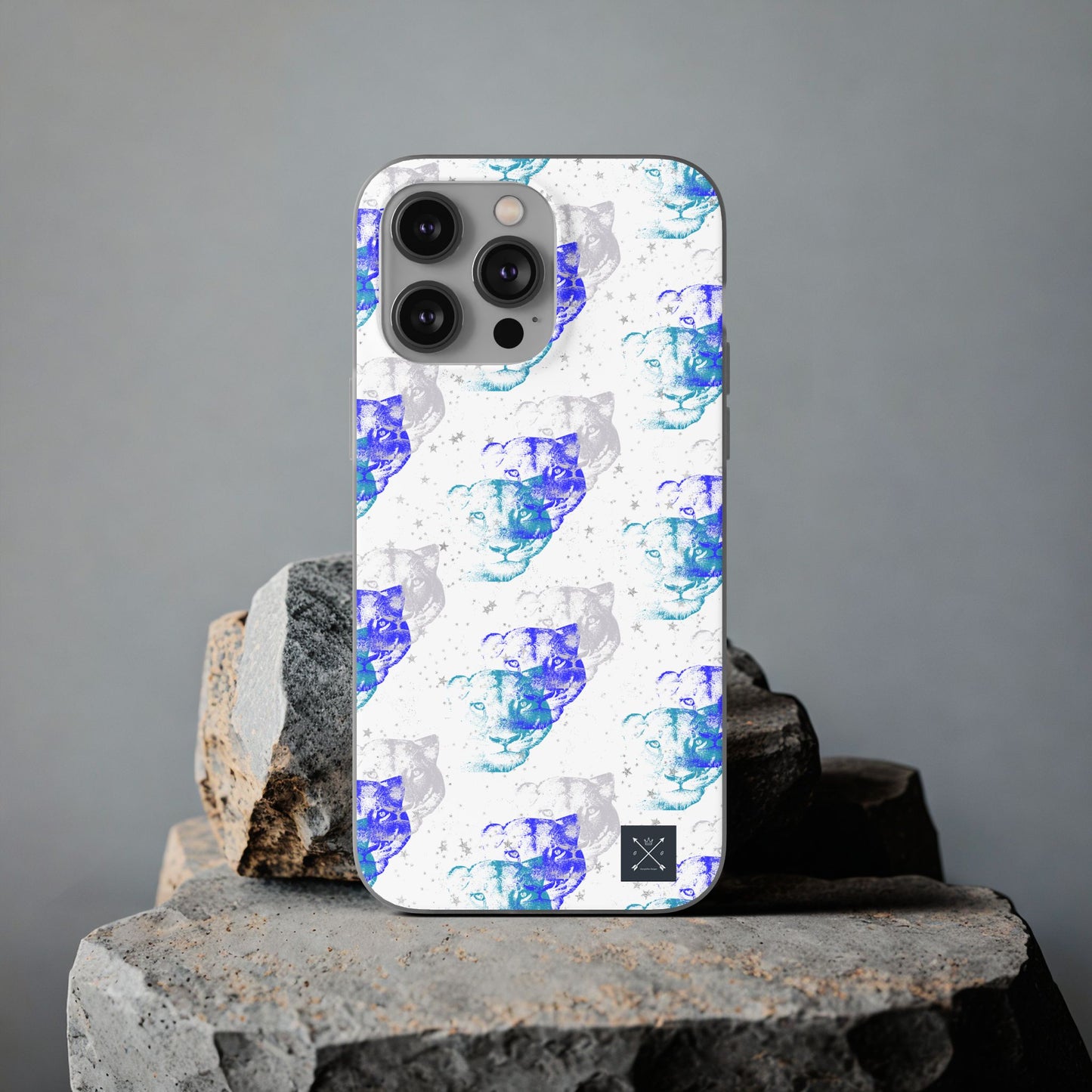 Lioness Arising (white/blue) - Flexi Phone Cases