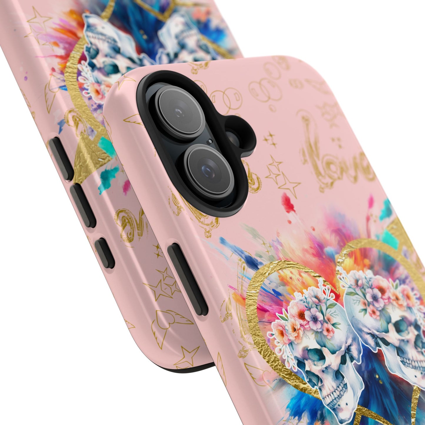 Love is Golden Watercolor (pink) - Tough Phone Cases