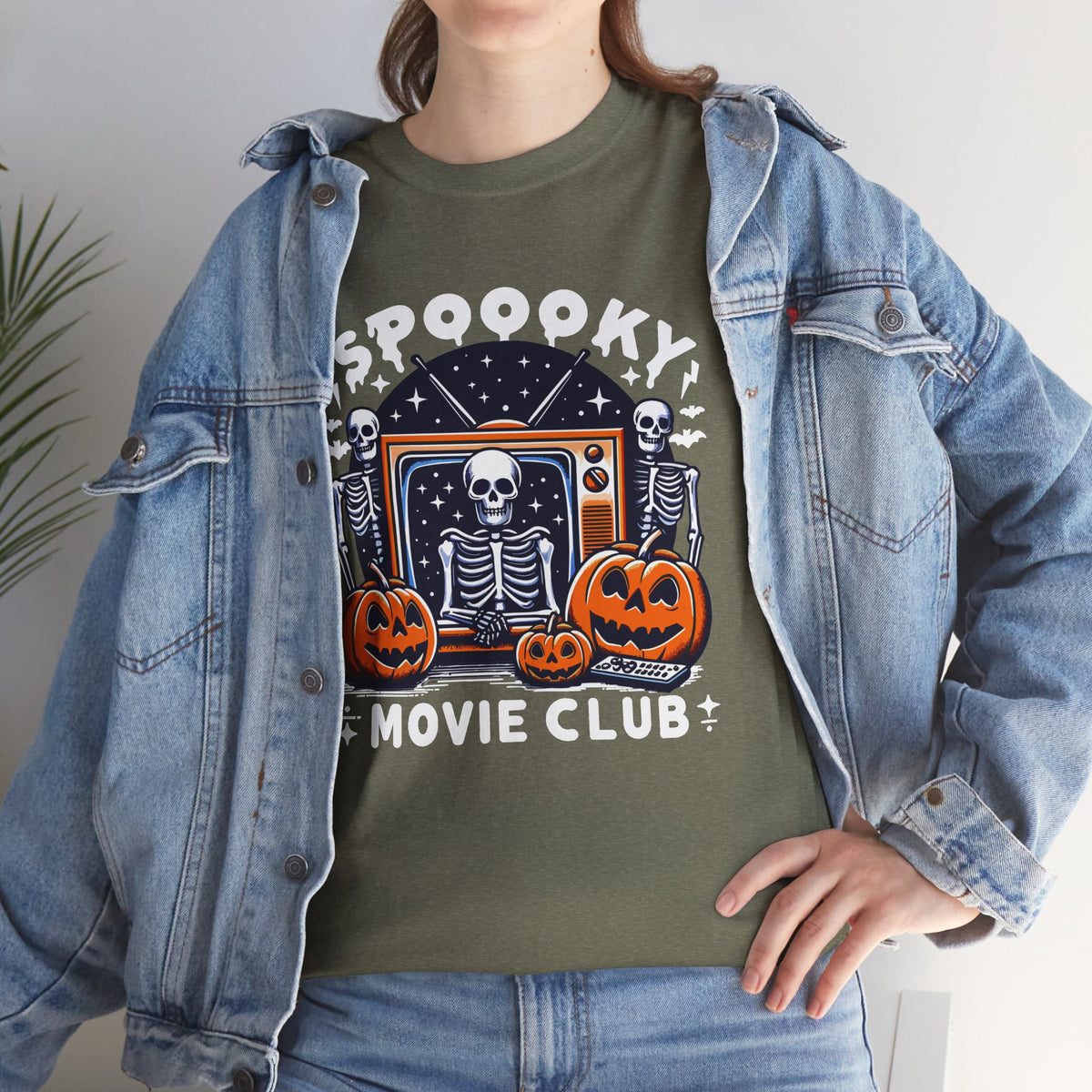 Spooky Movie Club -  Unisex Cotton Tee
