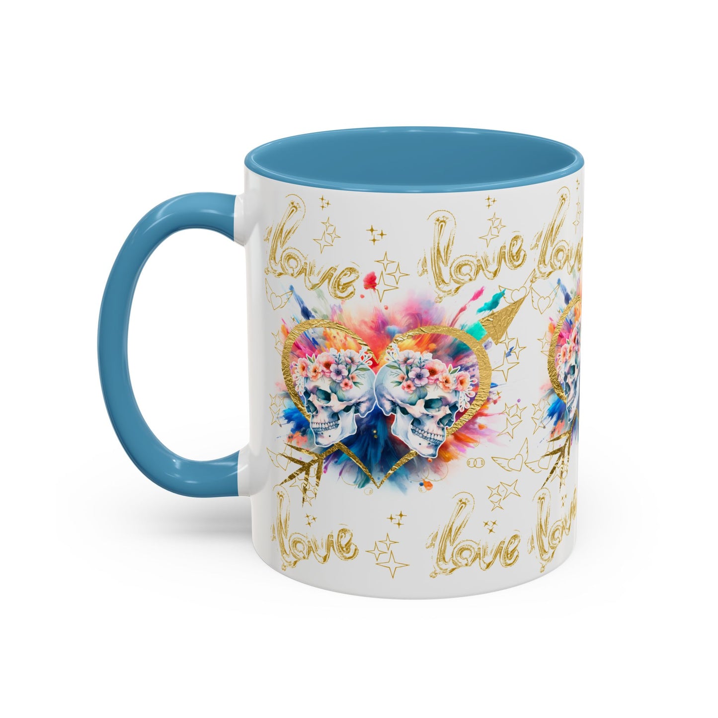 Love is Golden Watercolor - Accent Coffee Mug (11, 15oz)