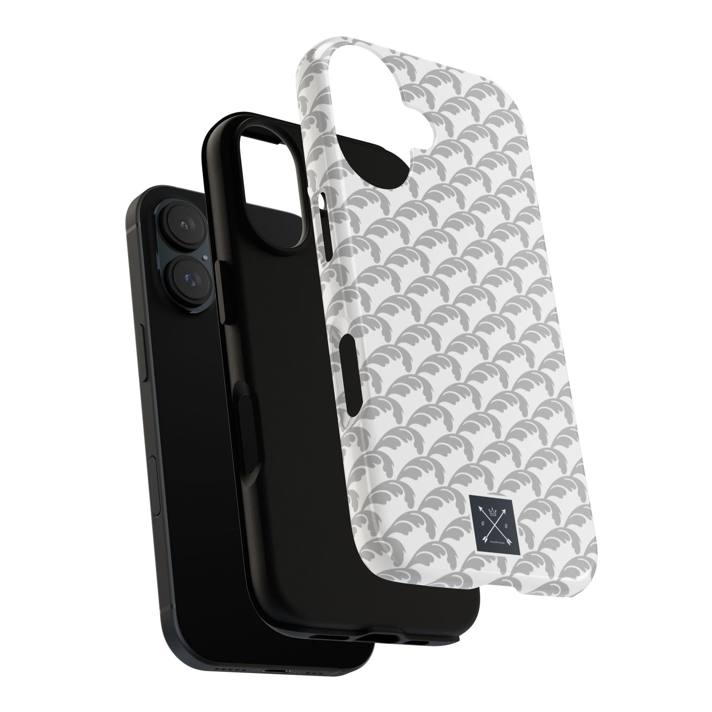 Beautiful Beloved Flourish (silver/white) - Tough Phone Cases