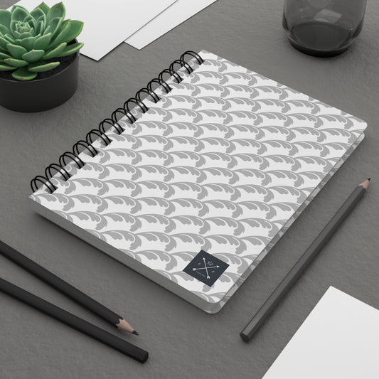 Beautiful Beloved One - Spiral Notebook - Ruled Line - silver/wht