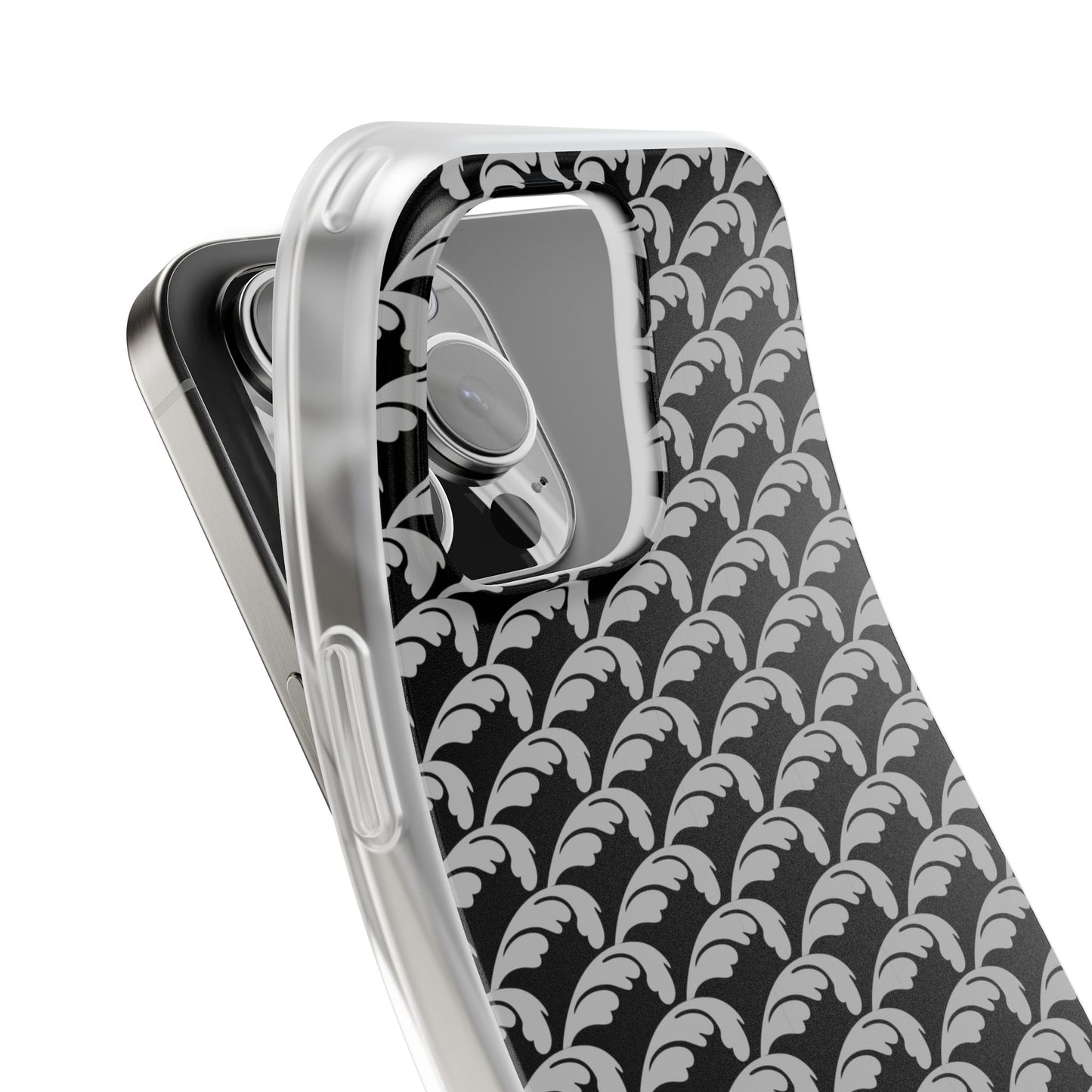 Beautiful Beloved Flourish (silver/black) - Flexi Phone Cases