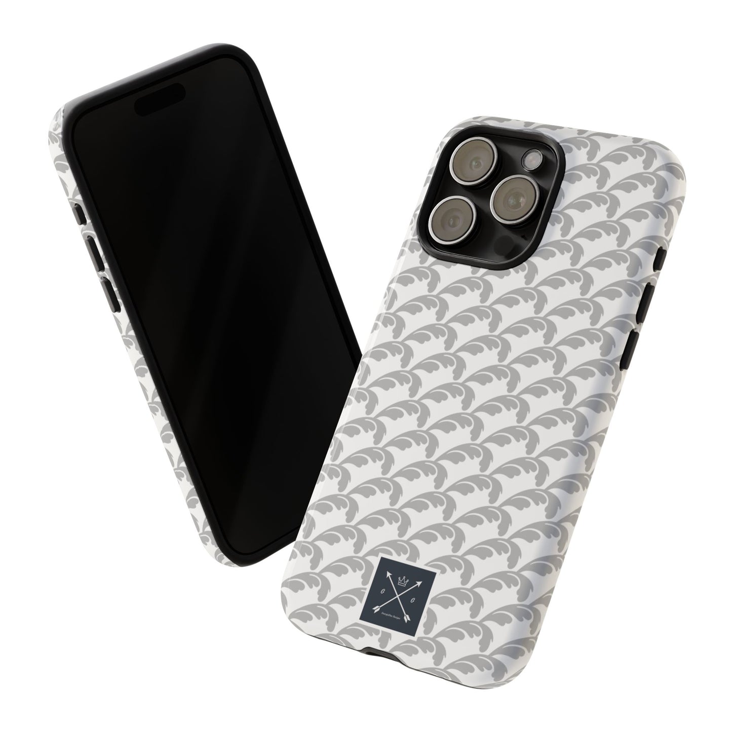 Beautiful Beloved Flourish (silver/white) - Tough Phone Cases