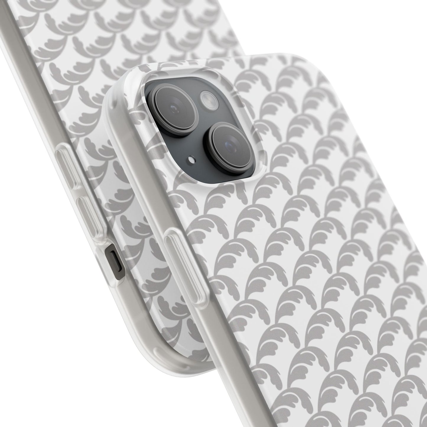 Beautiful Beloved Flourish (silver/white) - Flexi Phone Cases