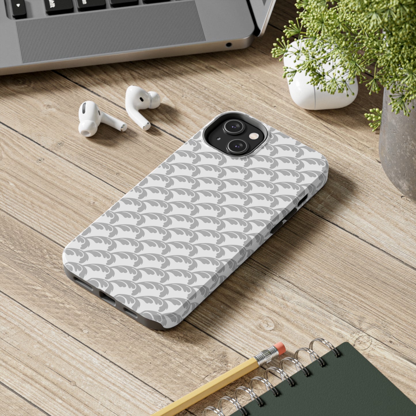 Beautiful Beloved Flourish (white/silver) - Tough Phone Cases