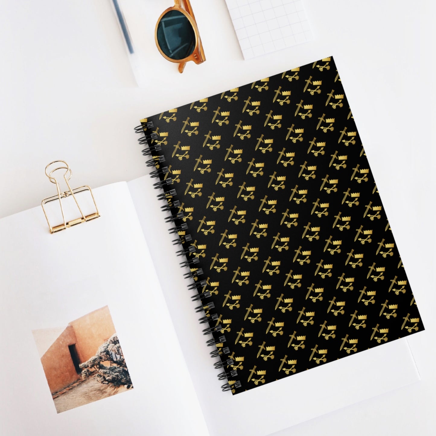 Gold and Bold Warrior - Spiral Notebook - Ruled Line