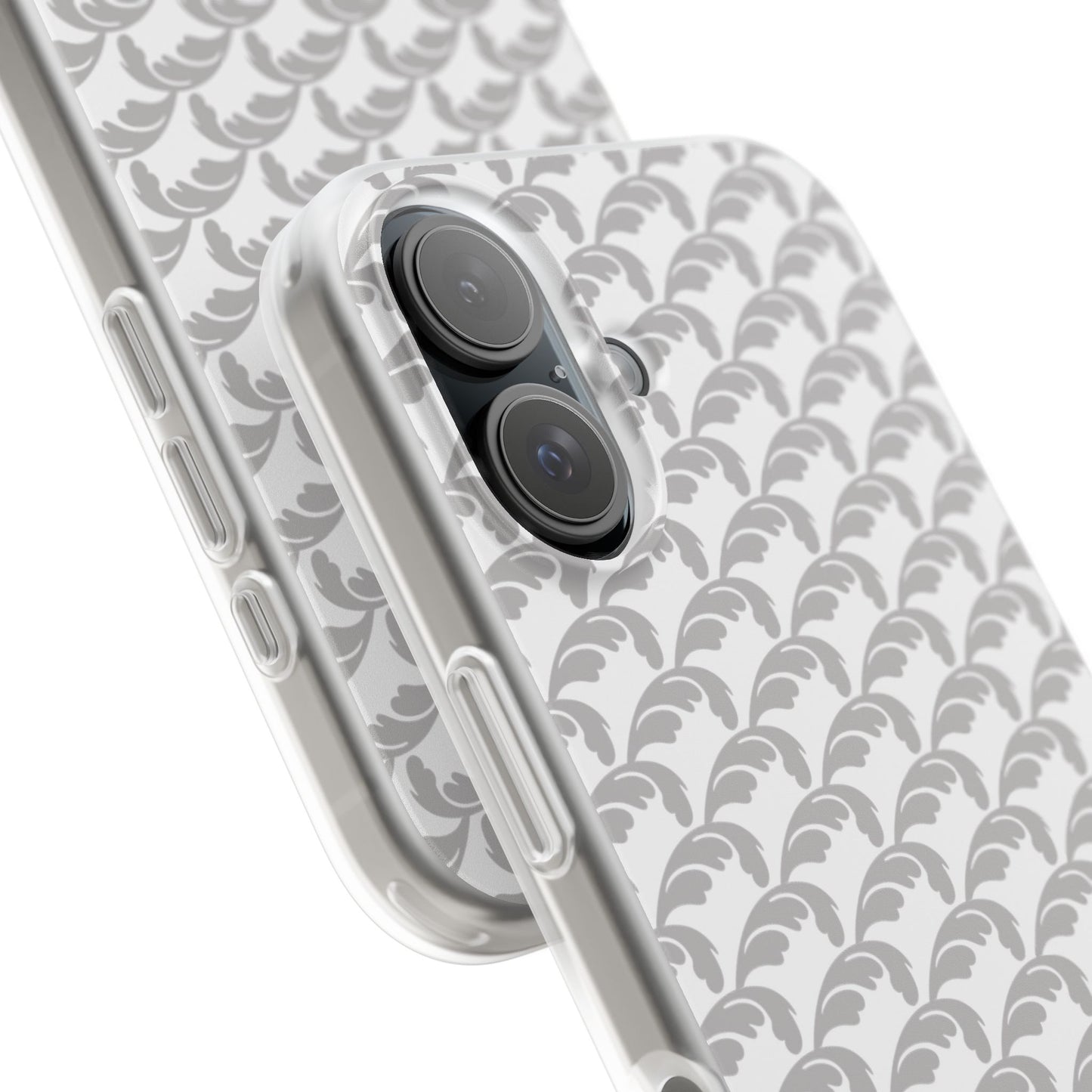 Beautiful Beloved Flourish (silver/white) - Flexi Phone Cases