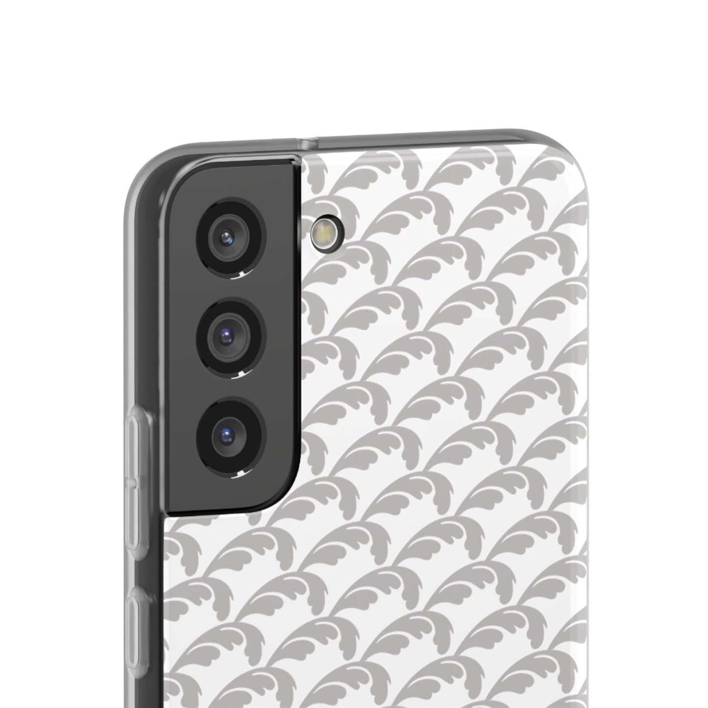 Beautiful Beloved Flourish (silver/white) - Flexi Phone Cases