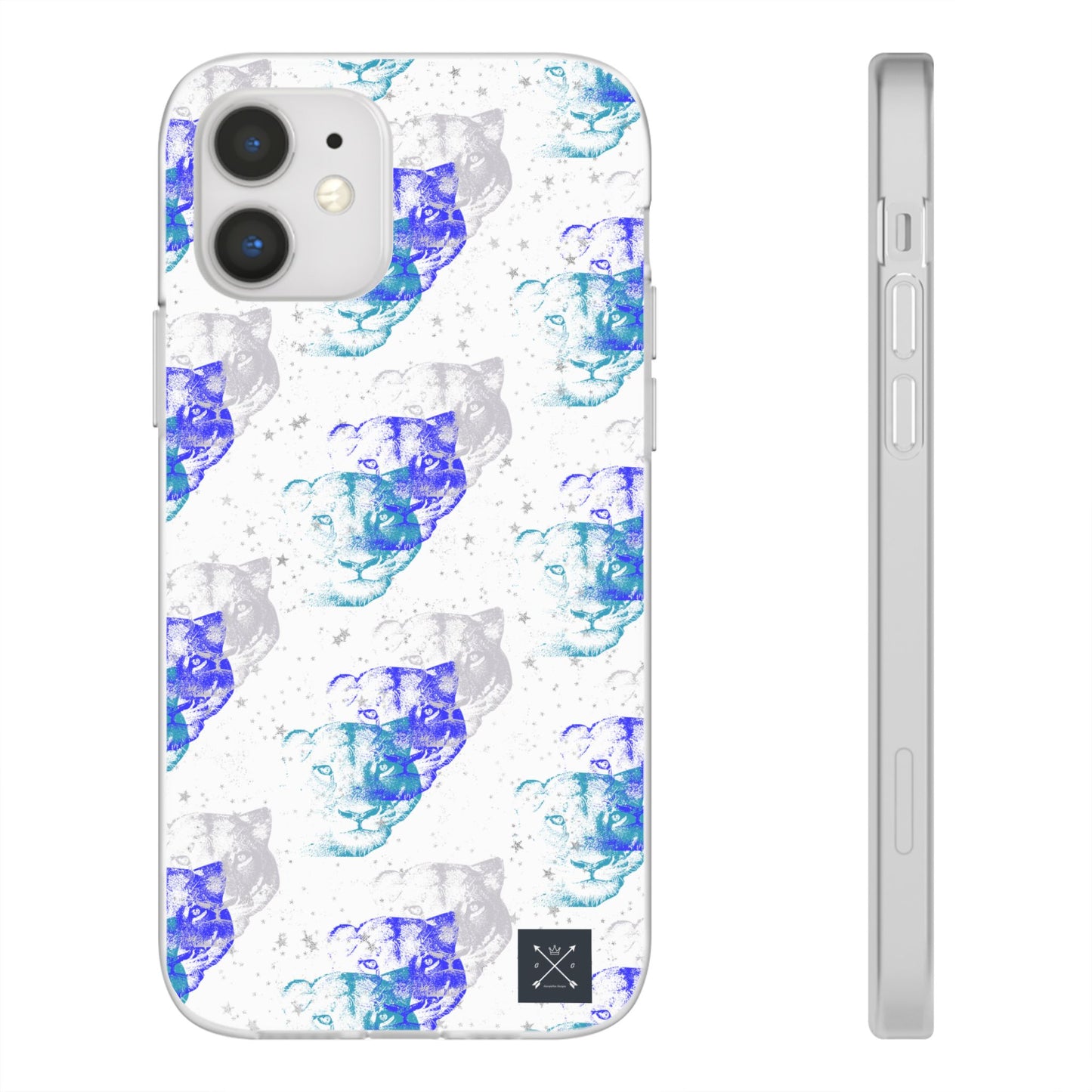 Lioness Arising (white/blue) - Flexi Phone Cases