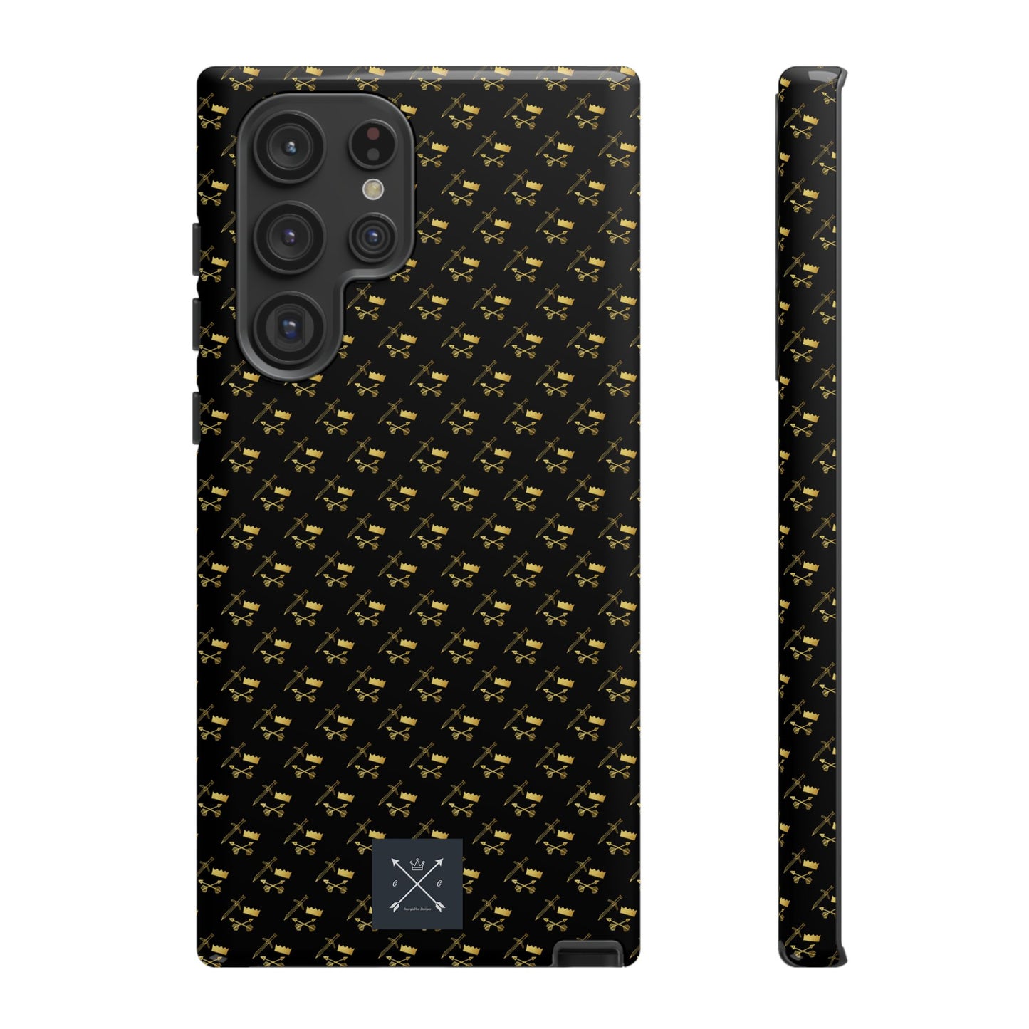 Gold and Bold Warrior Pattern - Tough Phone Cases