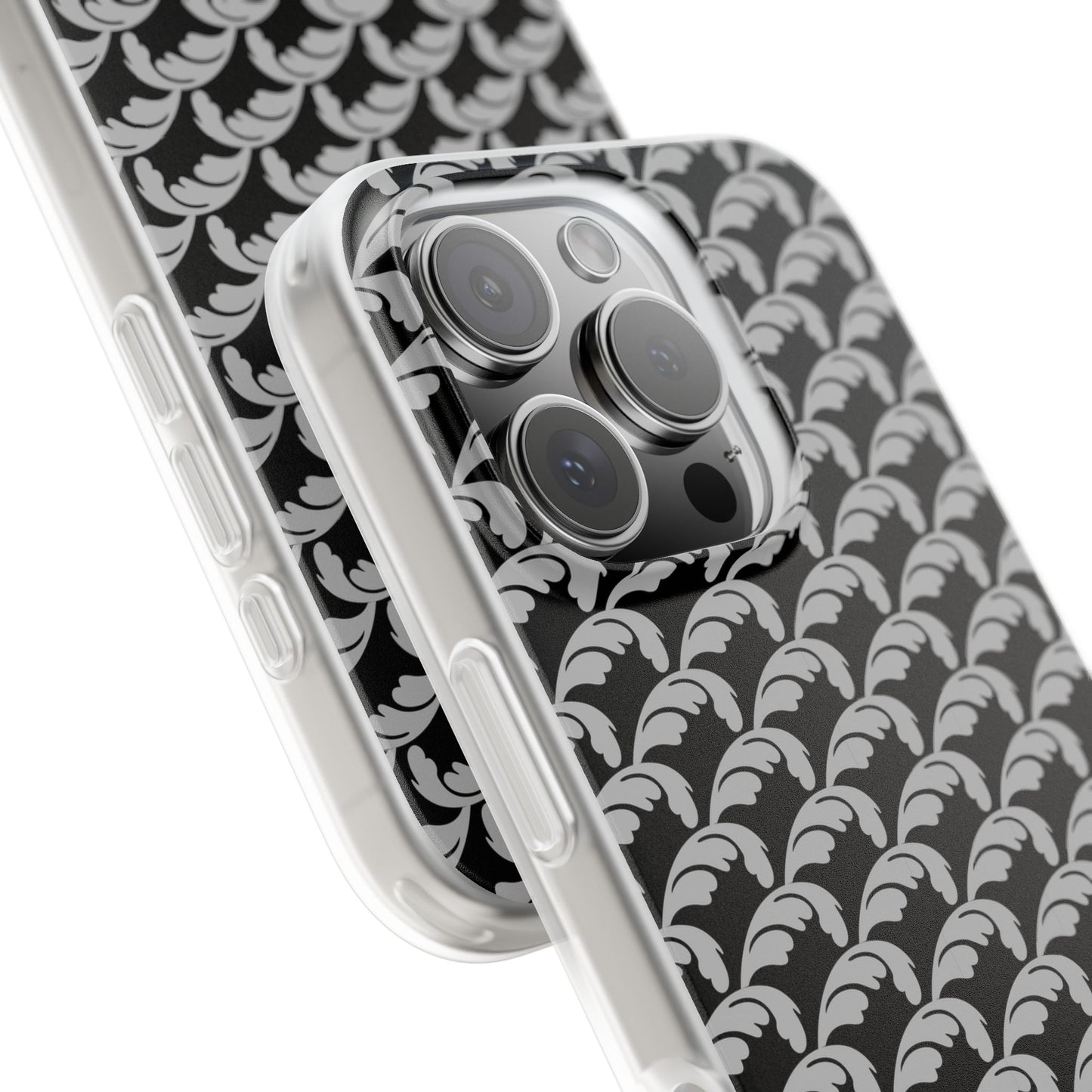 Beautiful Beloved Flourish (silver/black) - Flexi Phone Cases