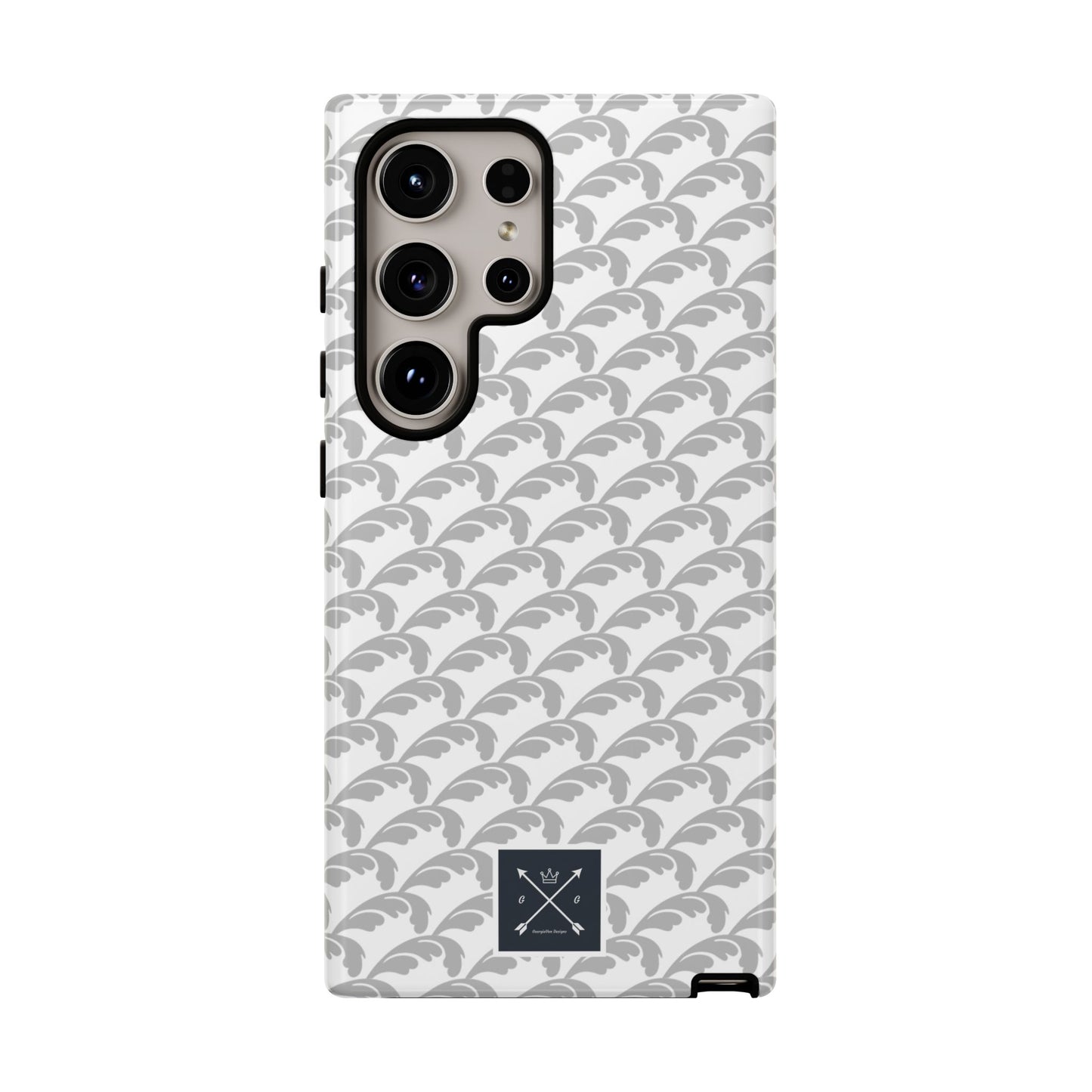 Beautiful Beloved Flourish (silver/white) - Tough Phone Cases