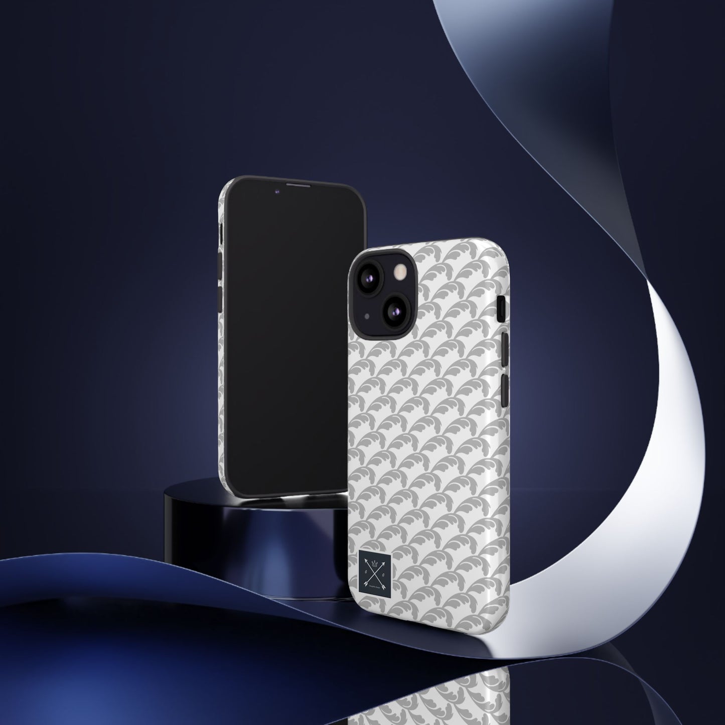 Beautiful Beloved Flourish (silver/white) - Tough Phone Cases