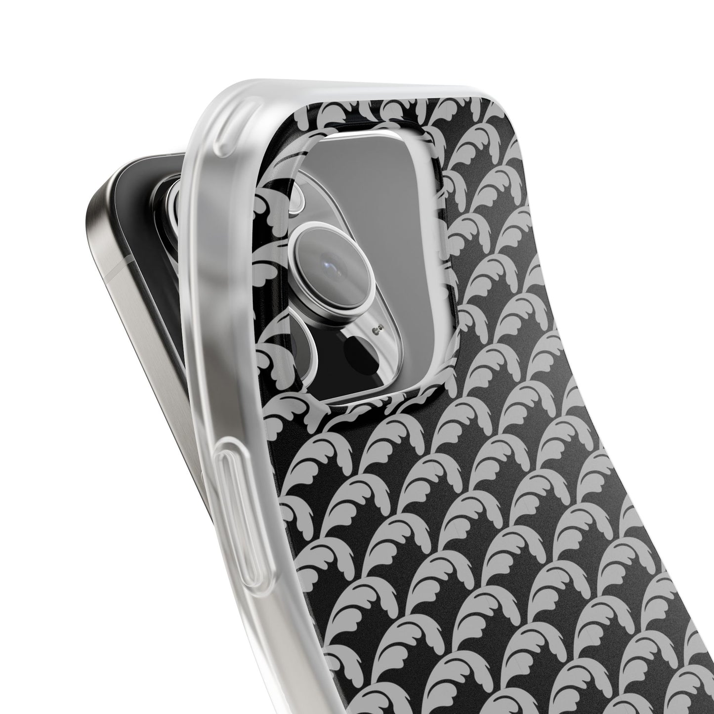 Beautiful Beloved Flourish (silver/black) - Flexi Phone Cases