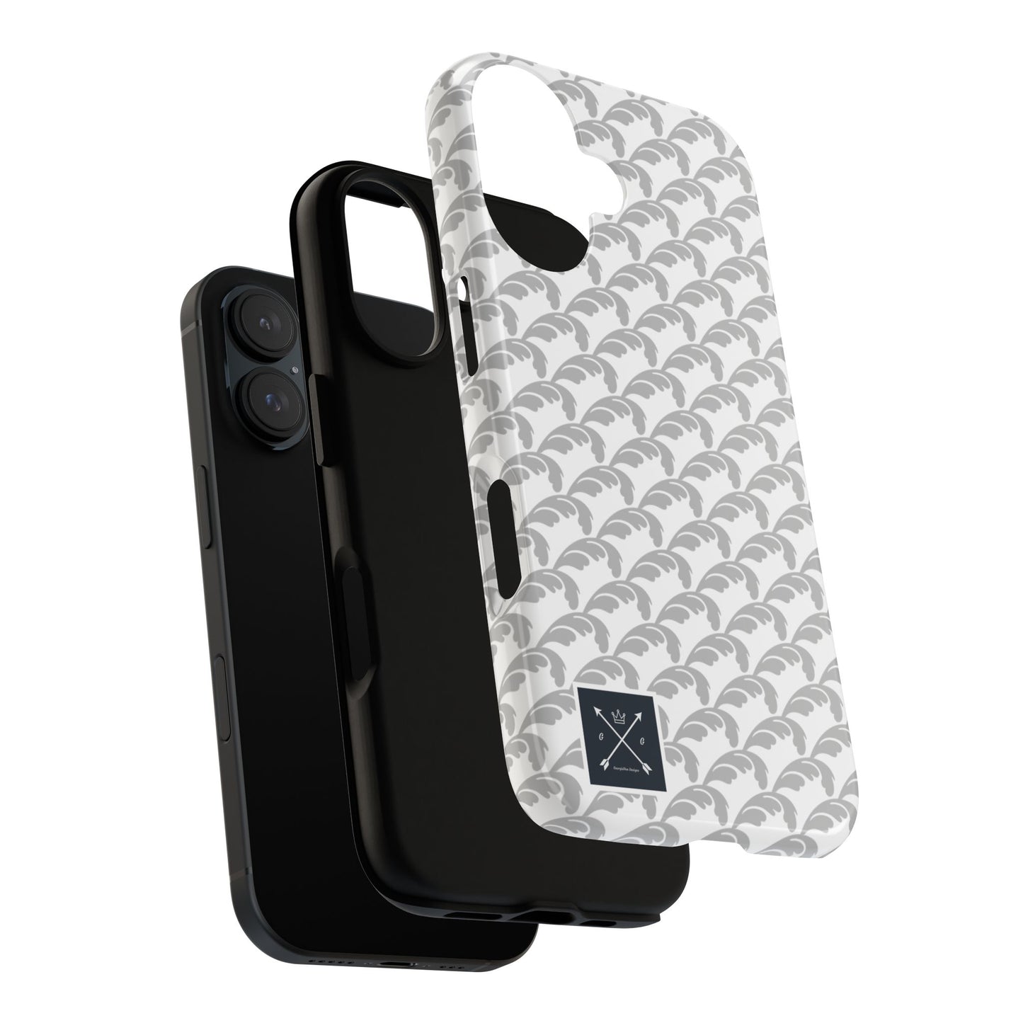 Beautiful Beloved Flourish (silver/white) - Tough Phone Cases