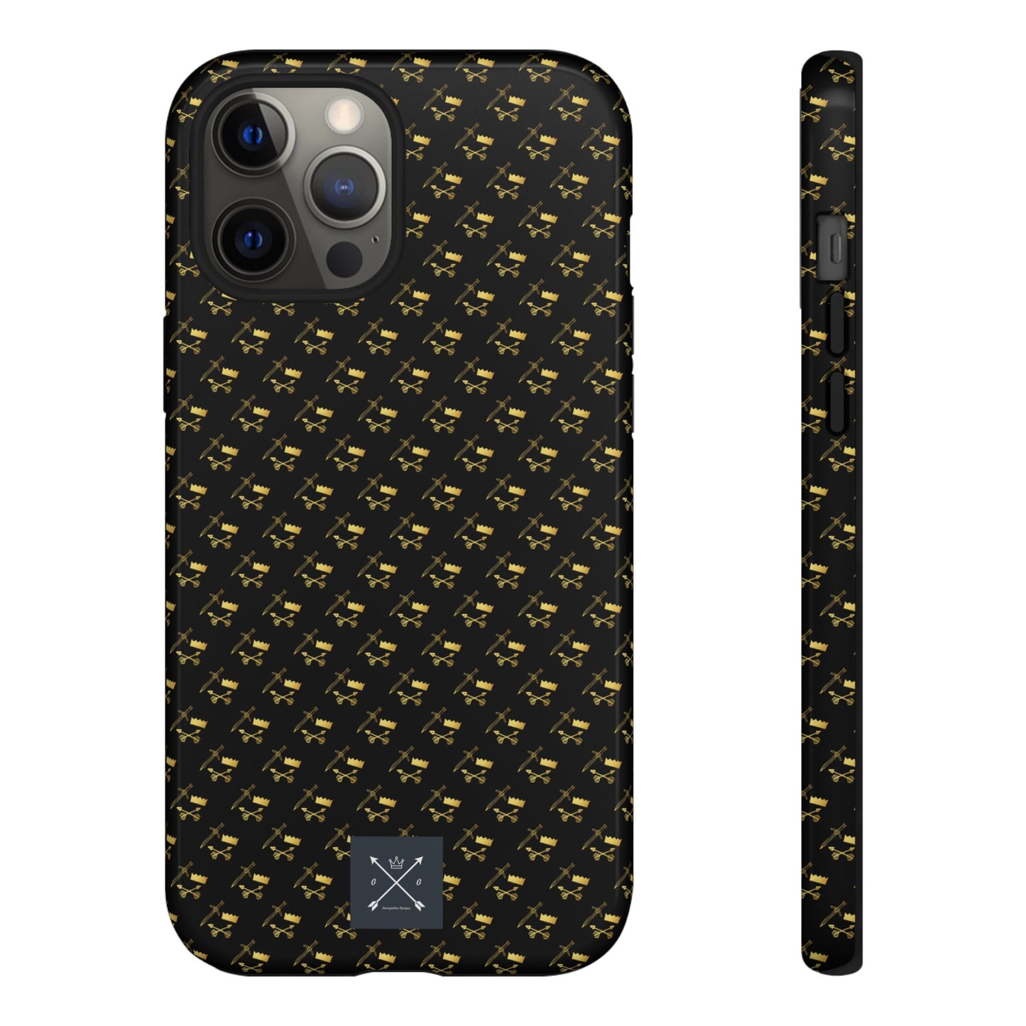 Gold and Bold Warrior Pattern - Tough Phone Cases