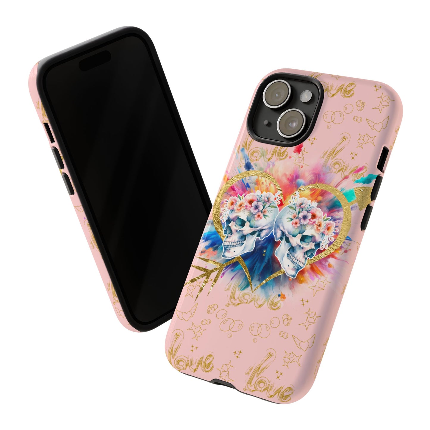 Love is Golden Watercolor (pink) - Tough Cases