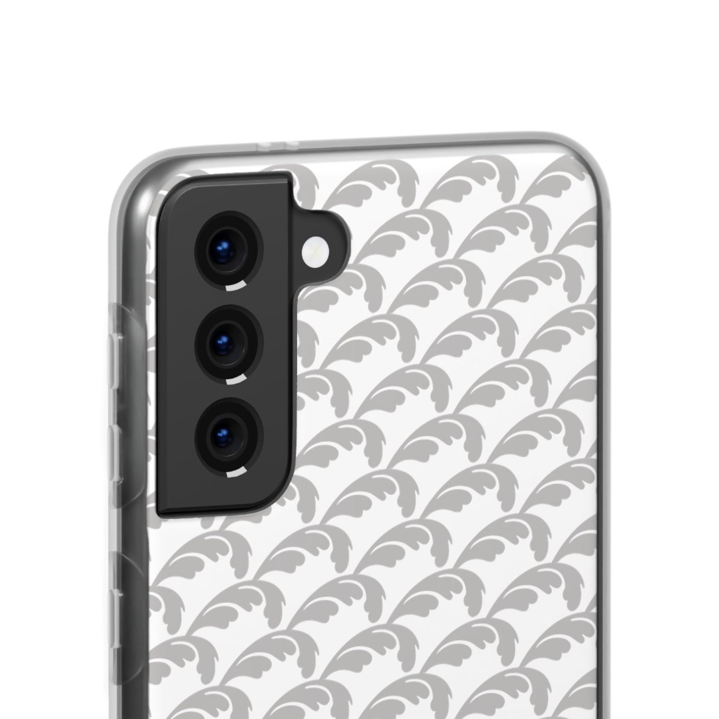 Beautiful Beloved Flourish (silver/white) - Flexi Phone Cases