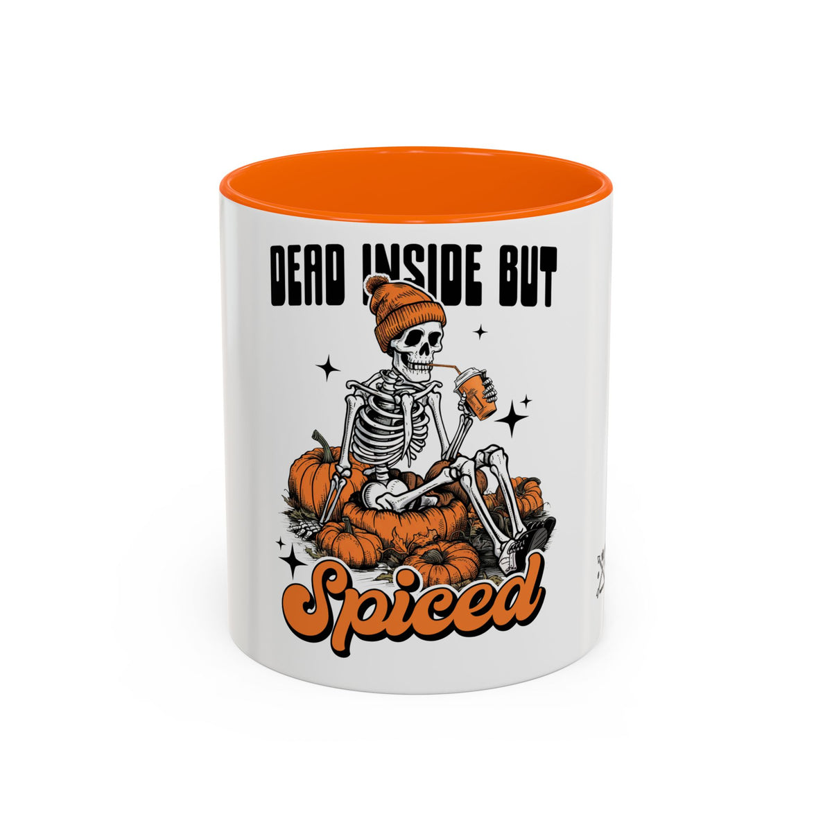 Dead Inside But Spiced - Accent Coffee Mug (11, 15oz)