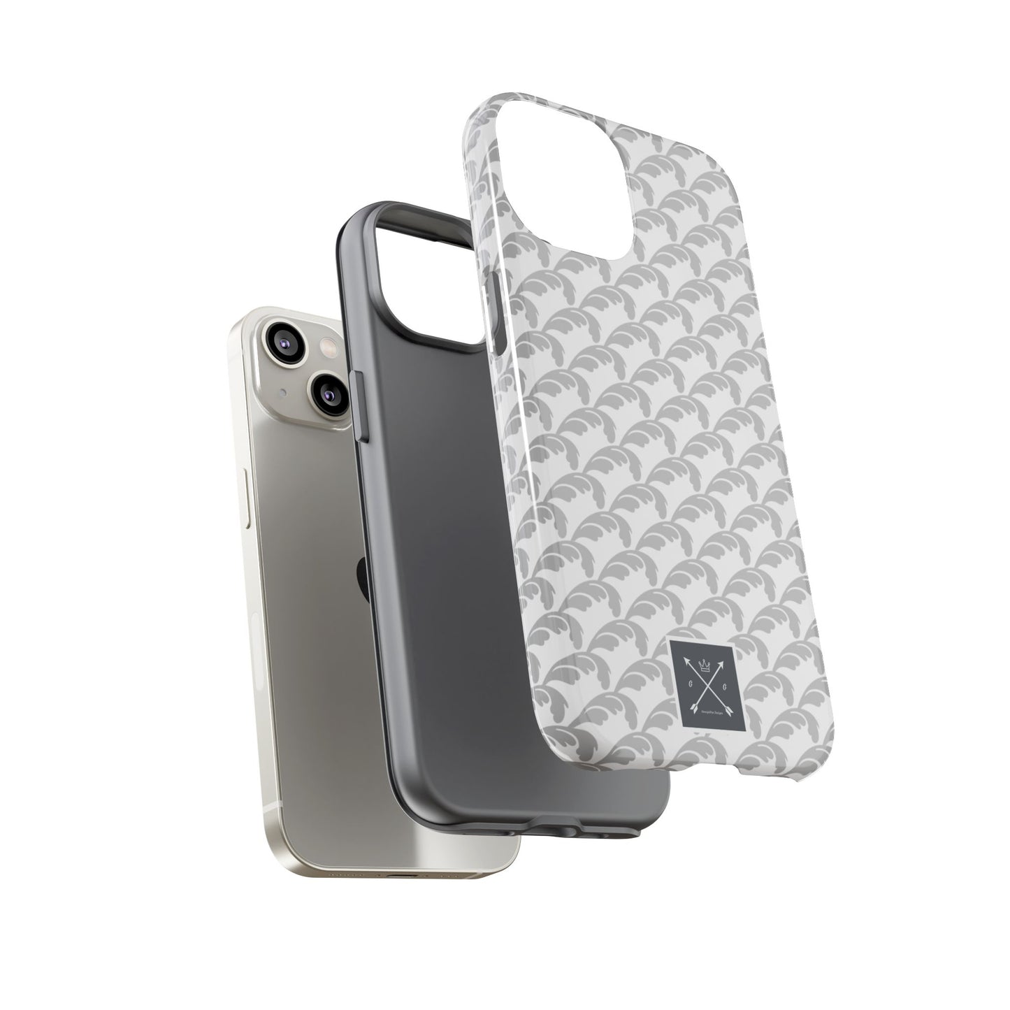 Beautiful Beloved Flourish (silver/white) - Tough Phone Cases