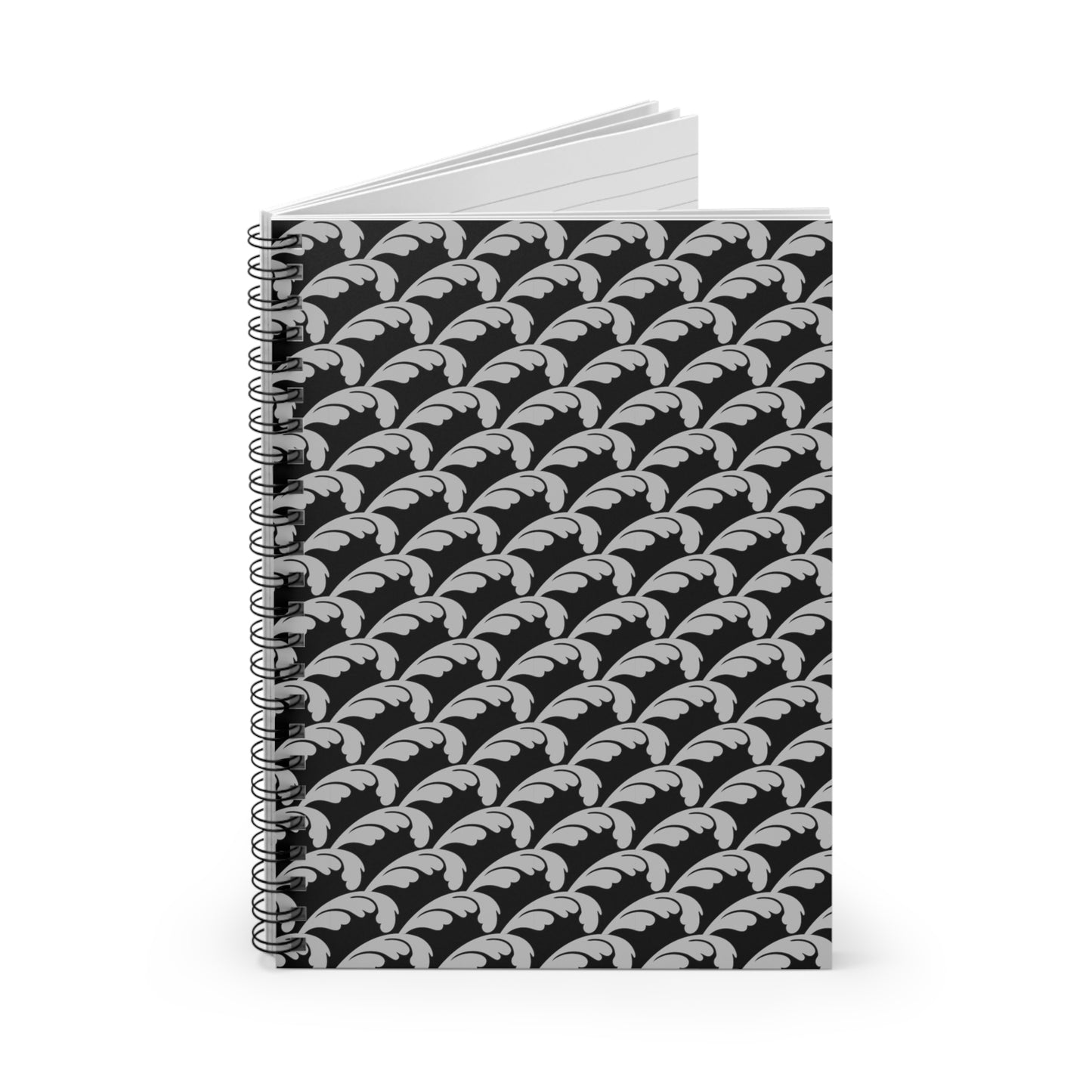 Beautiful Beloved One - Spiral Notebook - Ruled Line - blk/silver