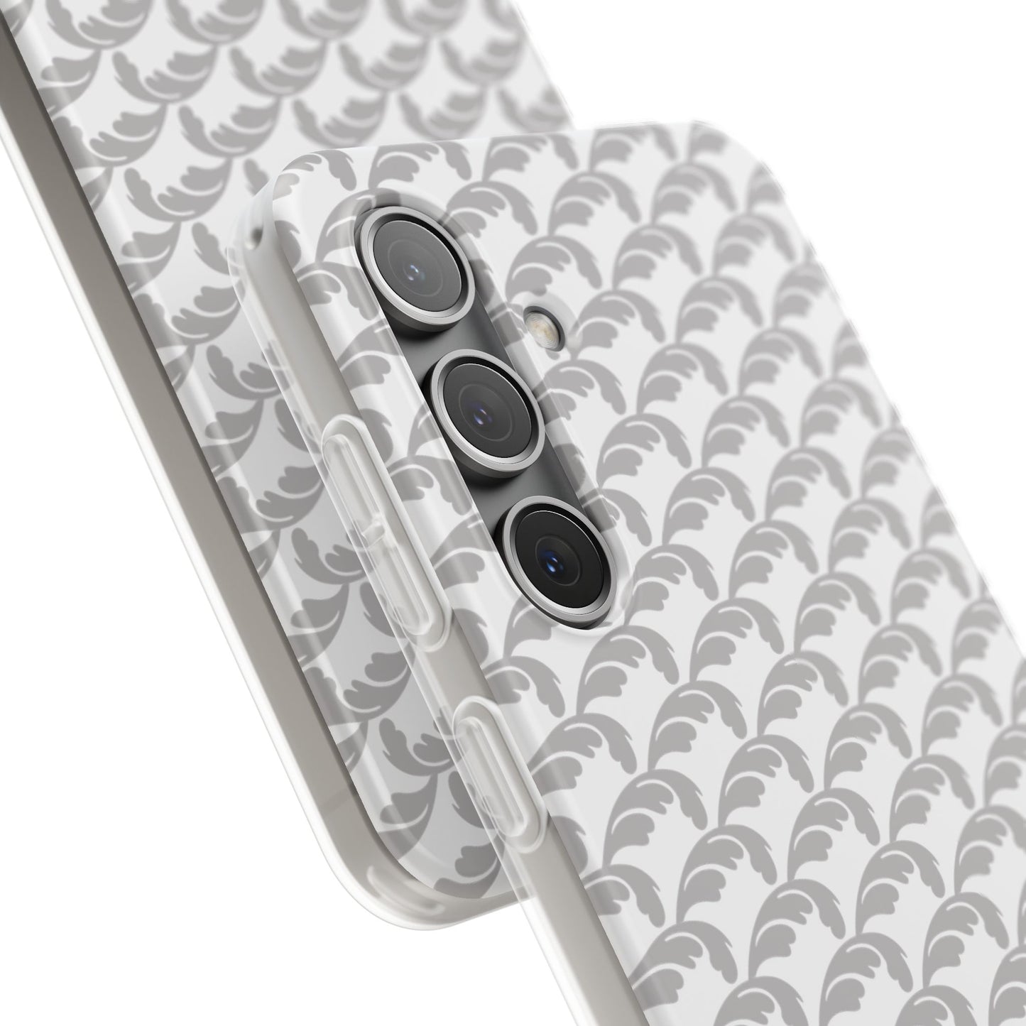 Beautiful Beloved Flourish (silver/white) - Flexi Phone Cases