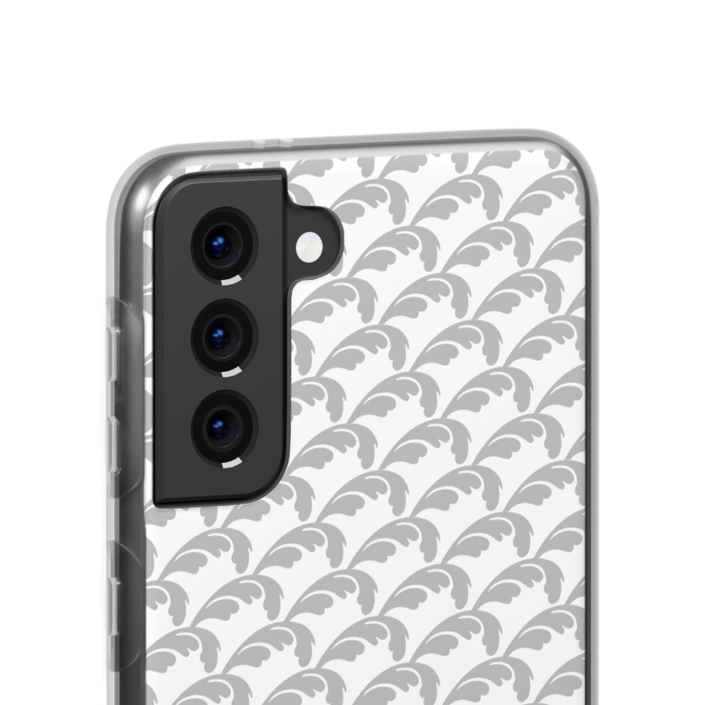 Beautiful Beloved Flourish (silver/white) - Flexi Phone Cases