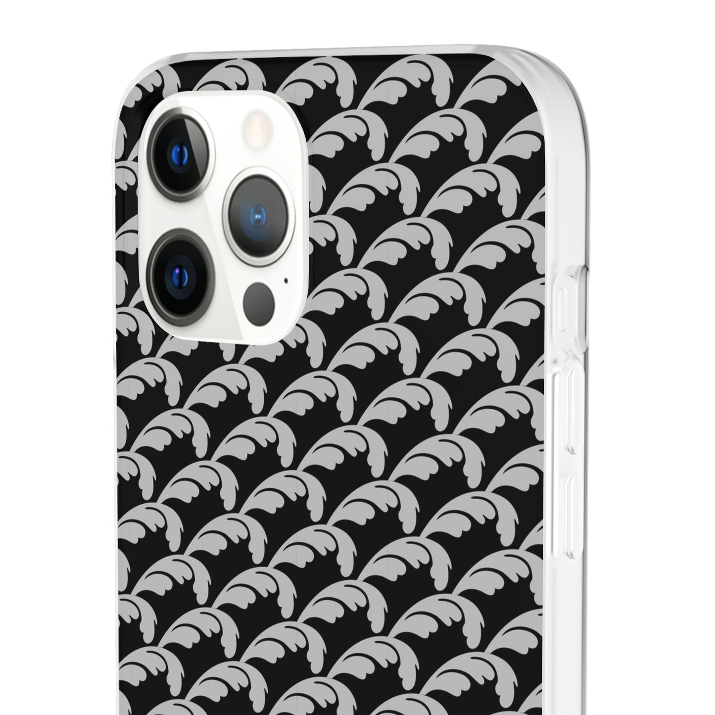 Beautiful Beloved Flourish (silver/black) - Flexi Phone Cases