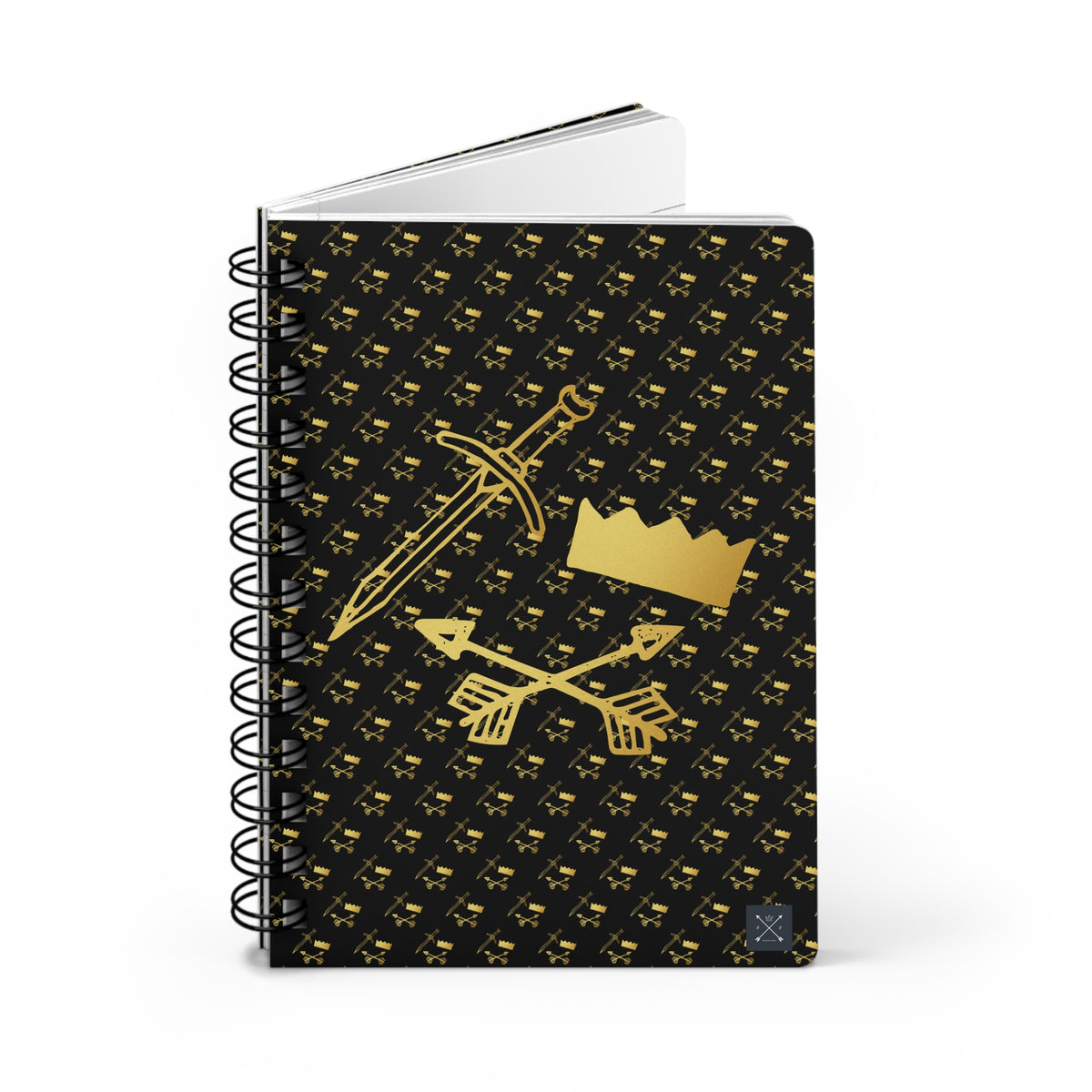 Gold and Bold Warrior - Spiral Notebook - Ruled Line