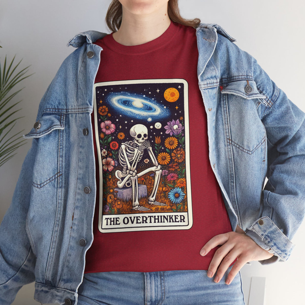 The Overthinker Skeletal Tarot - Unisex T-shirt