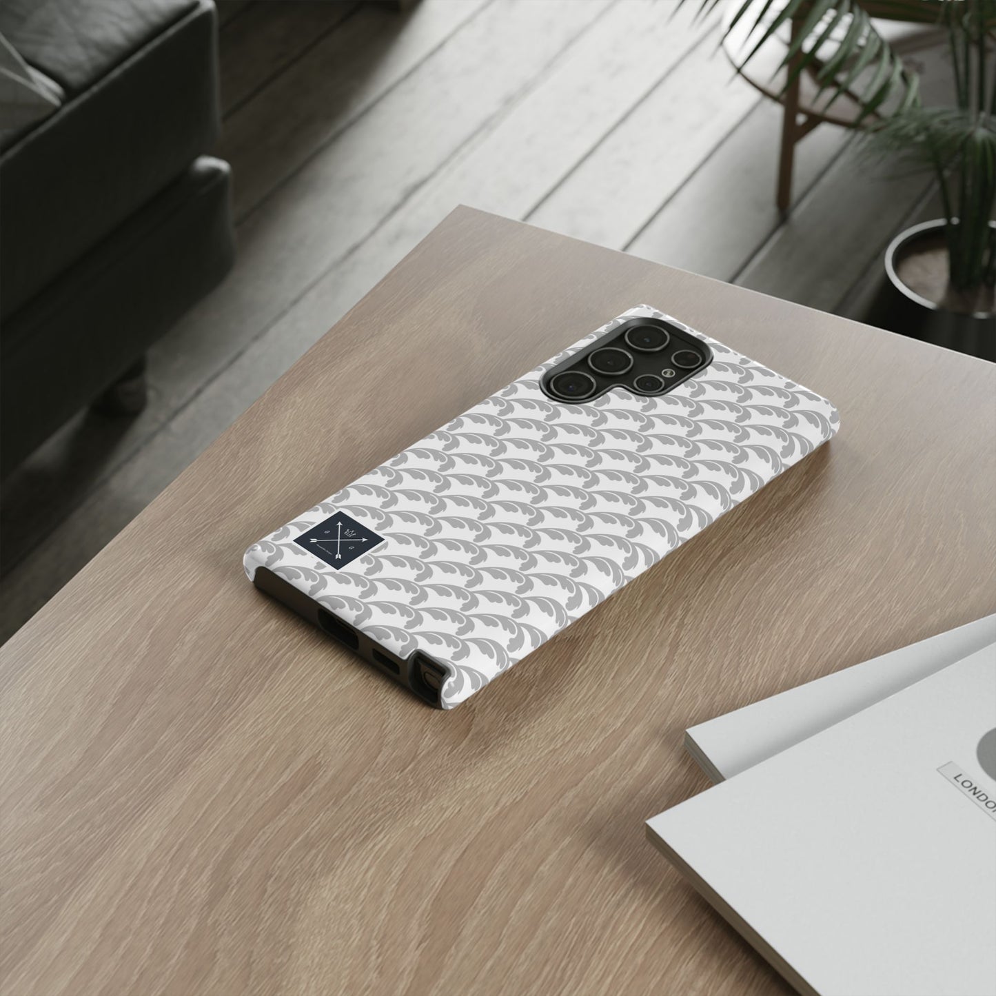 Beautiful Beloved Flourish (silver/white) - Tough Phone Cases