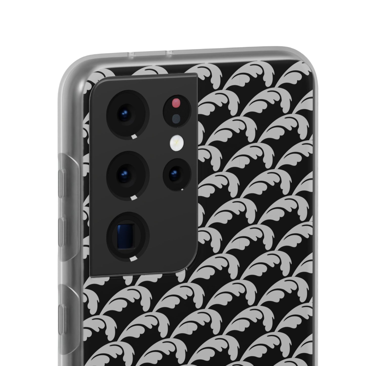Beautiful Beloved Flourish (silver/black) - Flexi Phone Cases