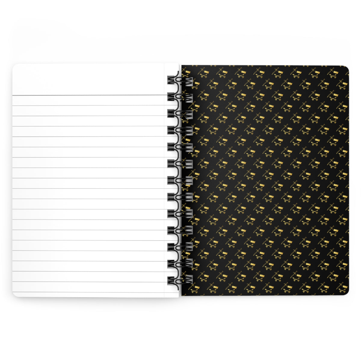 Gold and Bold Warrior - Spiral Notebook - Ruled Line