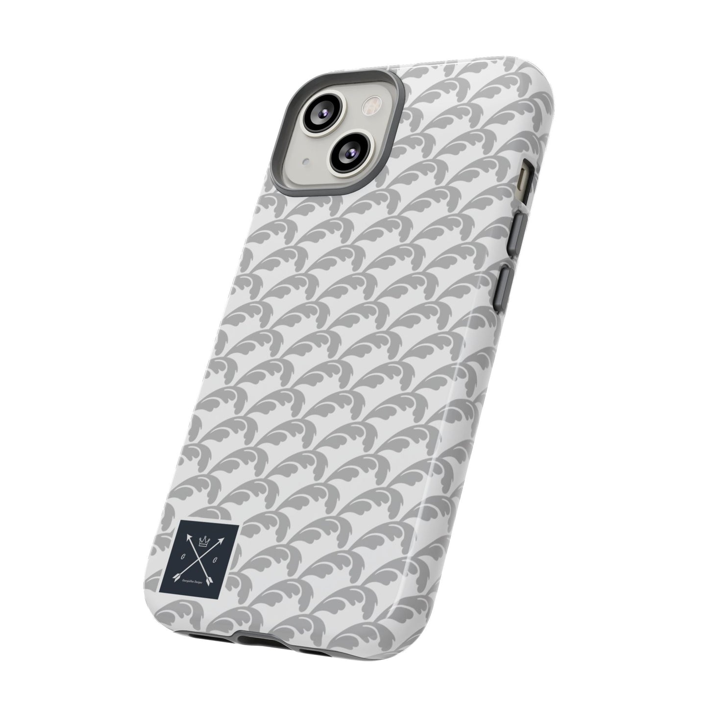 Beautiful Beloved Flourish (silver/white) - Tough Phone Cases