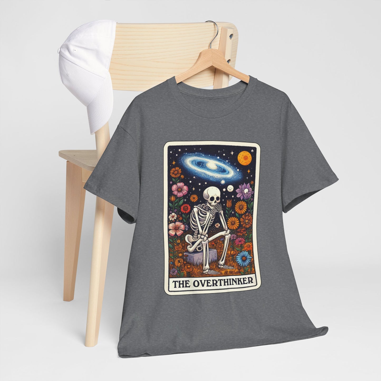 The Overthinker Skeletal Tarot - Unisex T-shirt