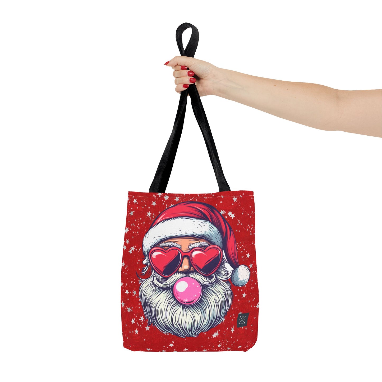 Retro Bubblegum Santa - Tote Bag (AOP)