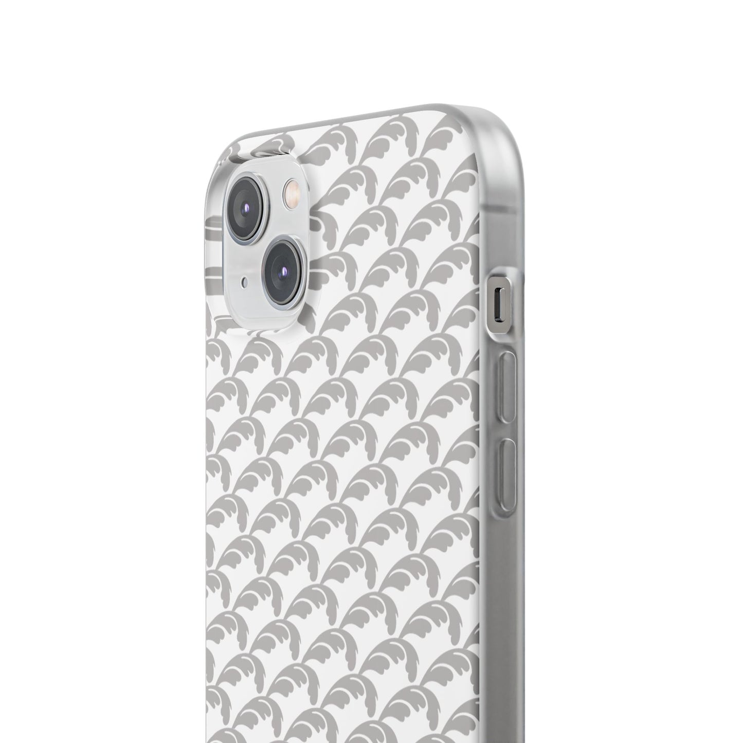 Beautiful Beloved Flourish (silver/white) - Flexi Phone Cases