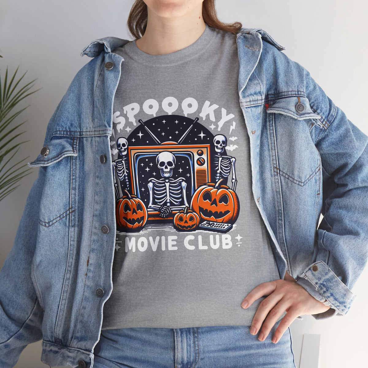 Spooky Movie Club -  Unisex Cotton Tee