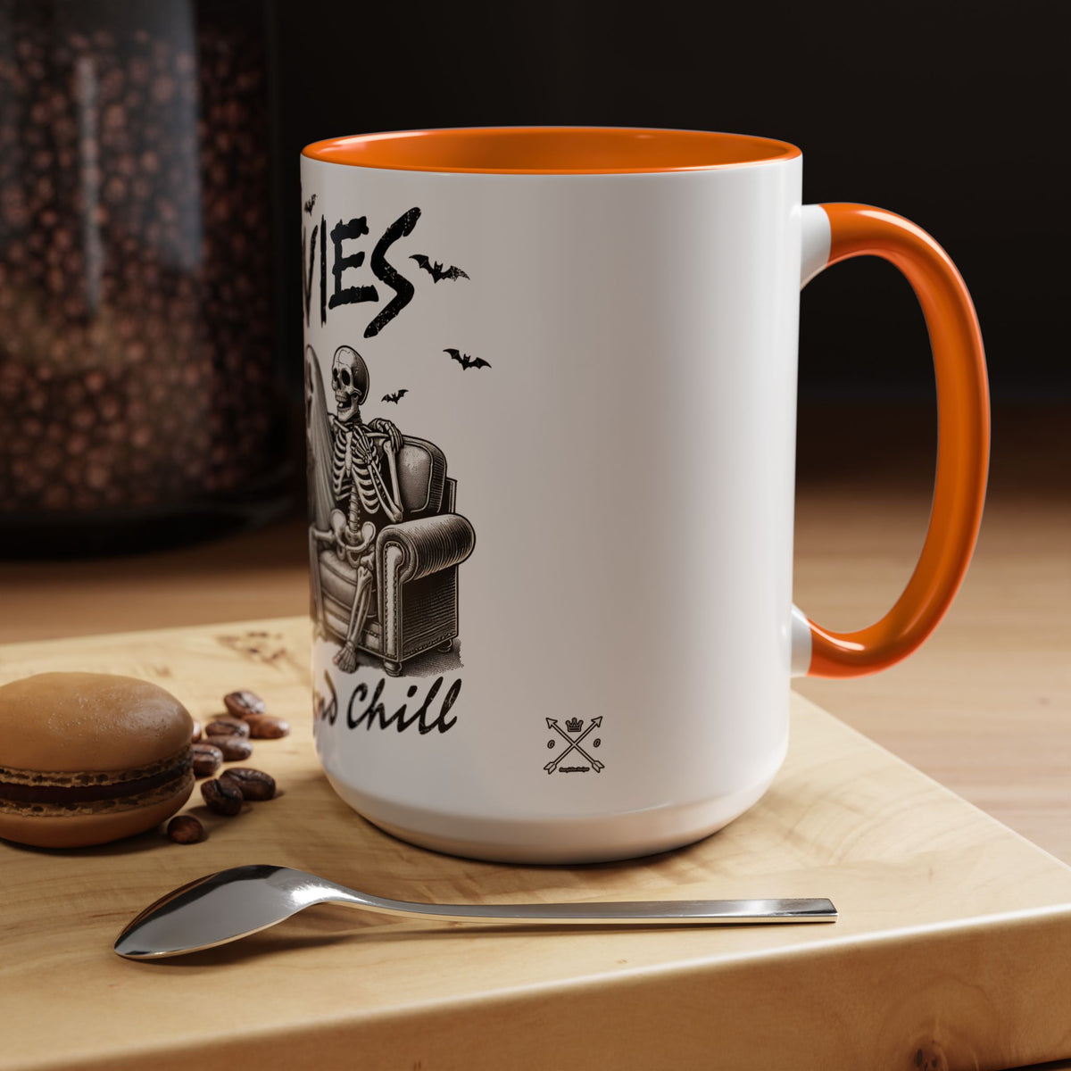 Horror Movies and Chill - Accent Coffee Mug (11, 15oz)