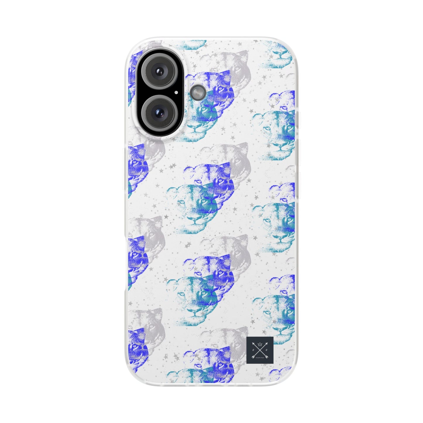 Lioness Arising (white/blue) - Flexi Phone Cases