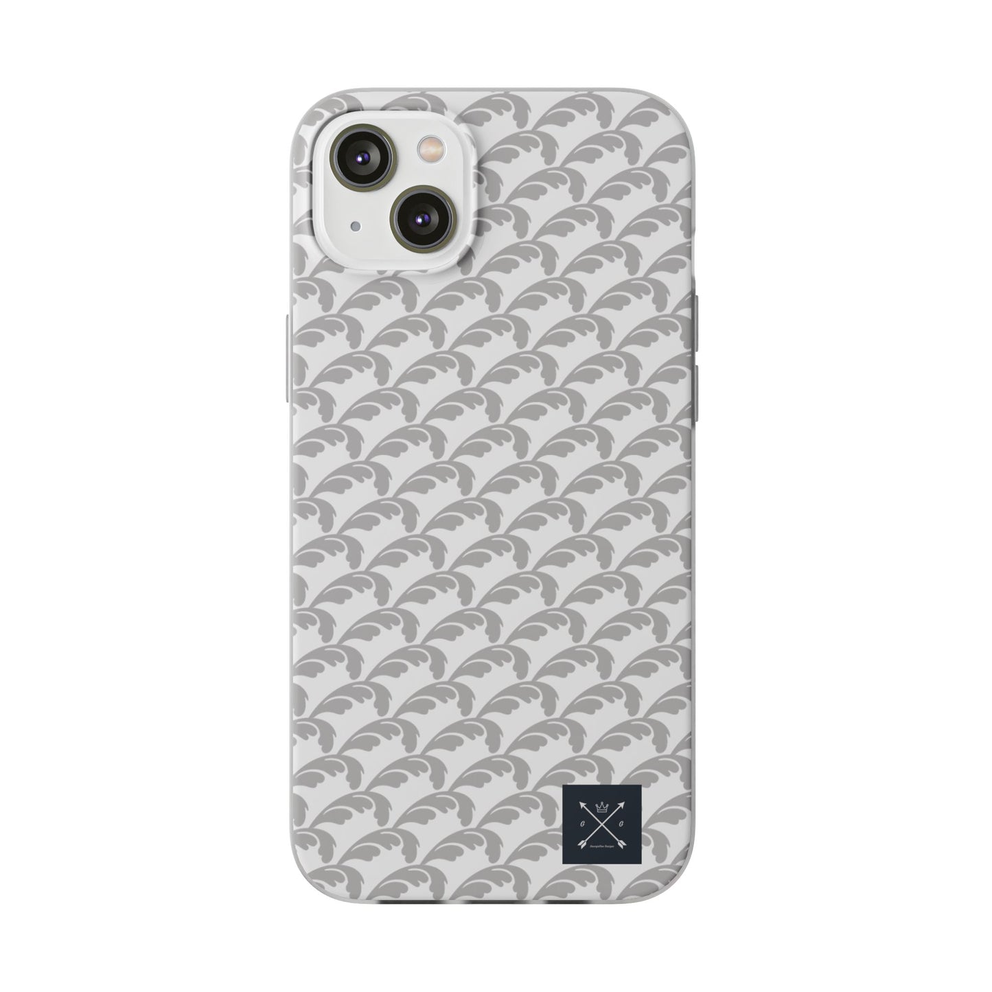 Beautiful Beloved Flourish (silver/white) - Flexi Phone Cases
