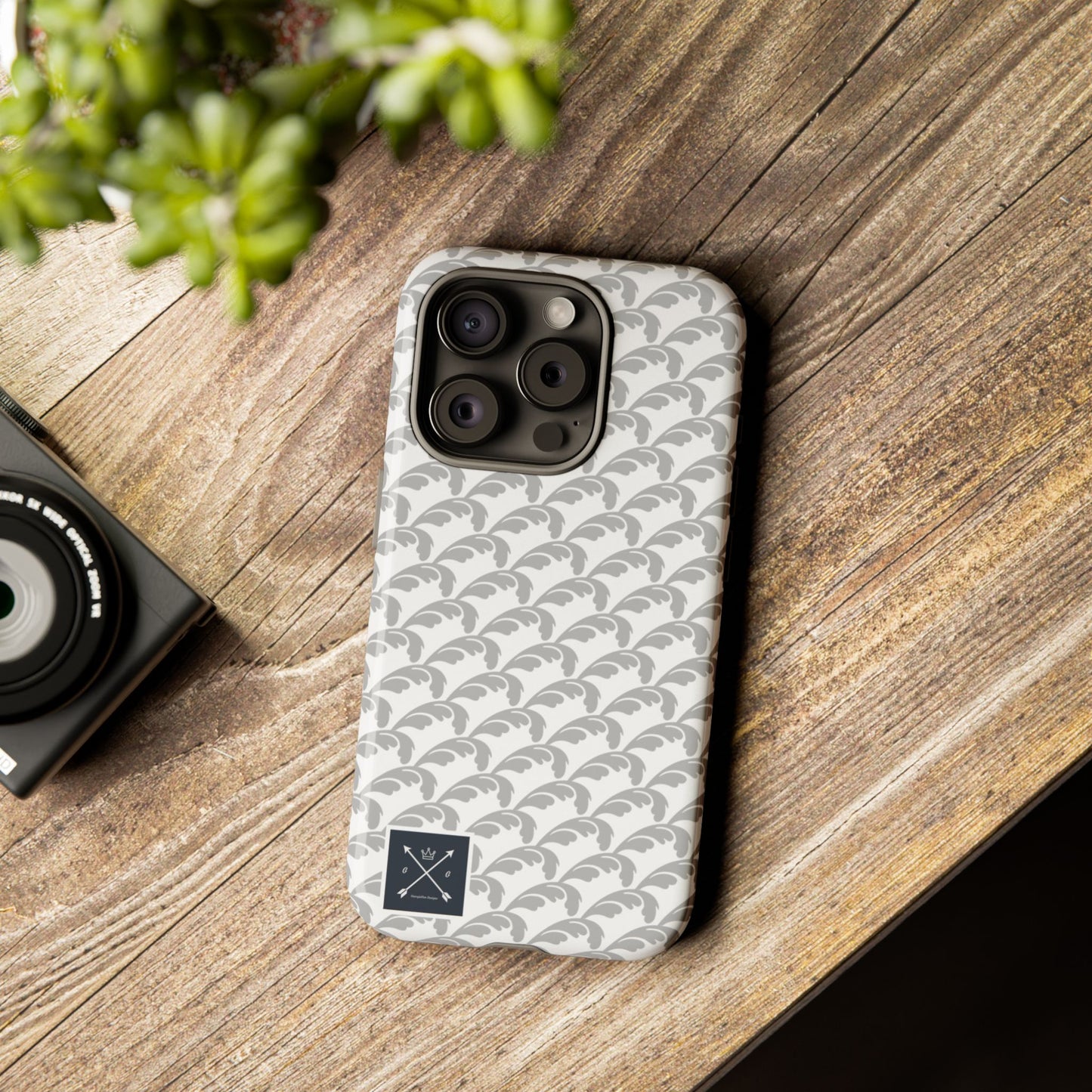 Beautiful Beloved Flourish (silver/white) - Tough Phone Cases