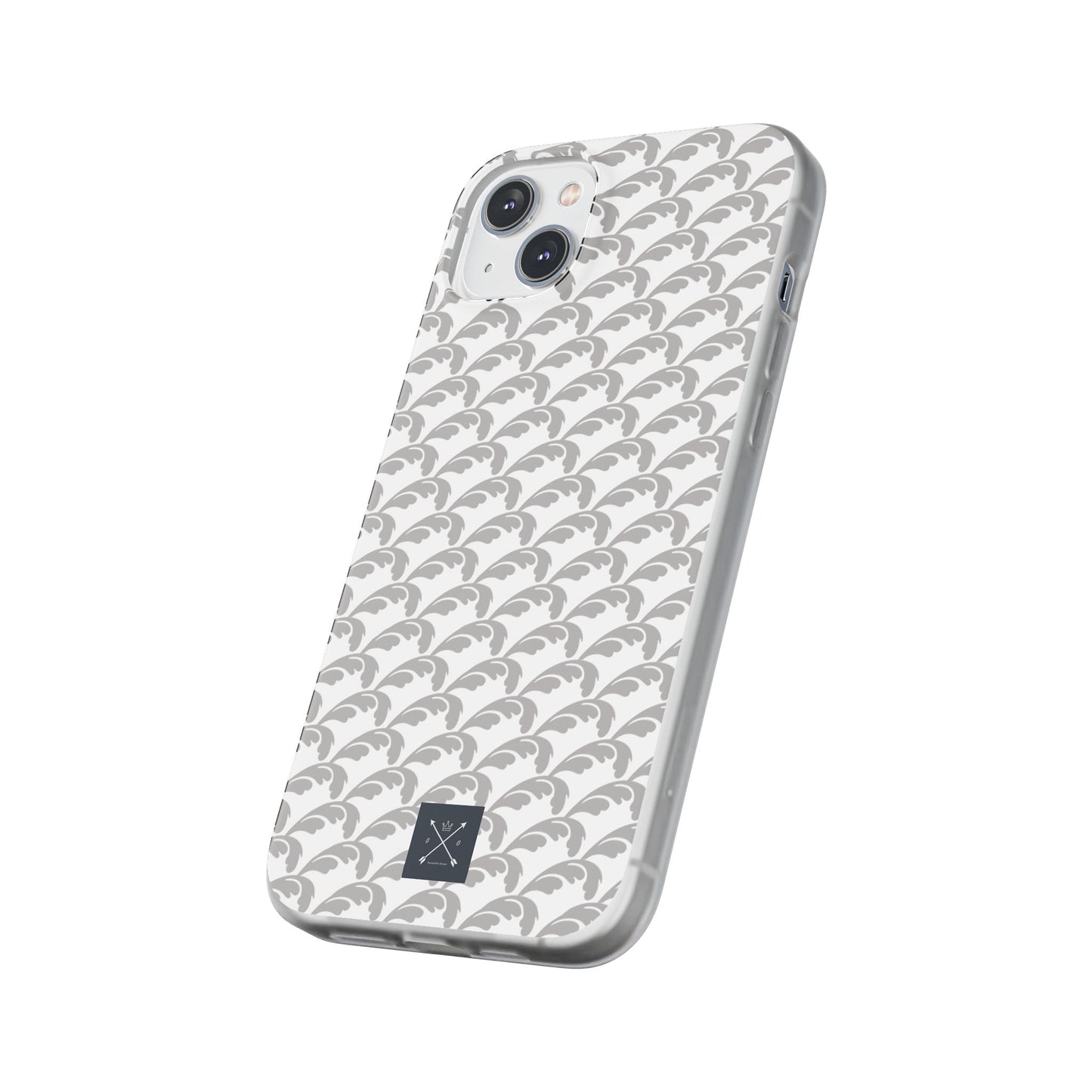 Beautiful Beloved Flourish (silver/white) - Flexi Phone Cases