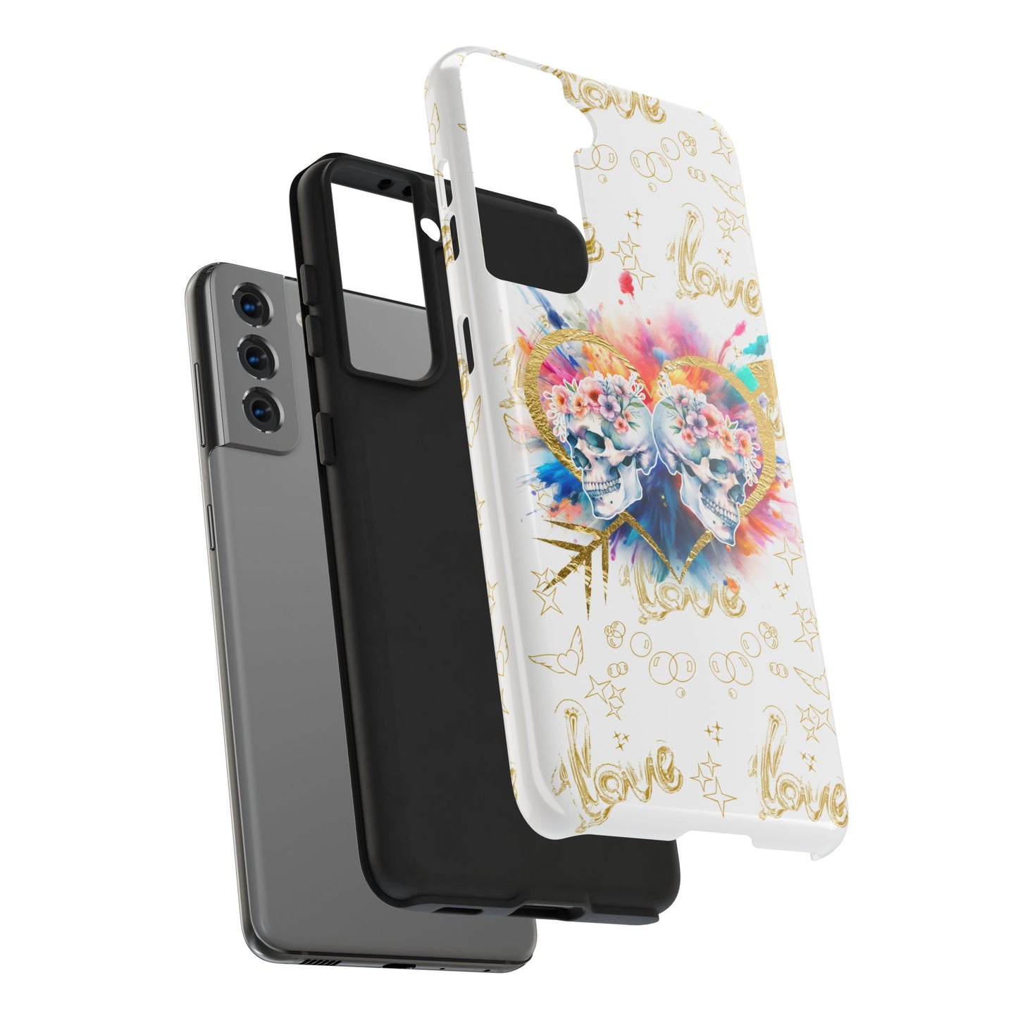 Love is Golden Watercolor - Tough Phone Cases