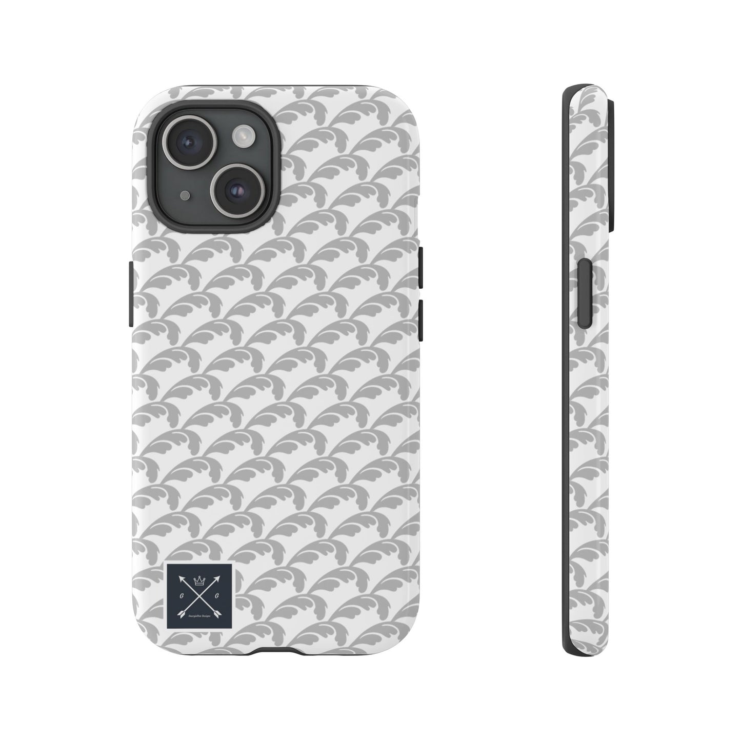 Beautiful Beloved Flourish (silver/white) - Tough Phone Cases
