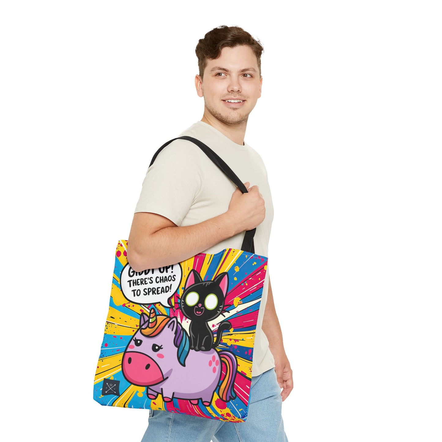 Giddy Up There's Chaos To Spread- Tote Bag