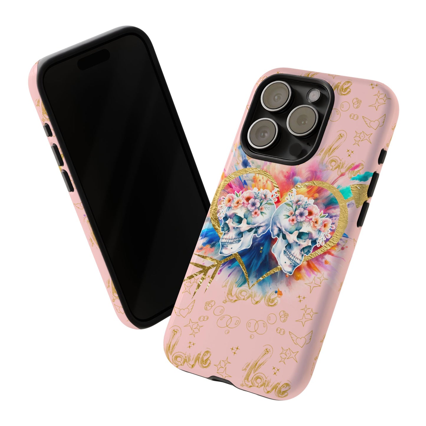 Love is Golden Watercolor (pink) - Tough Cases