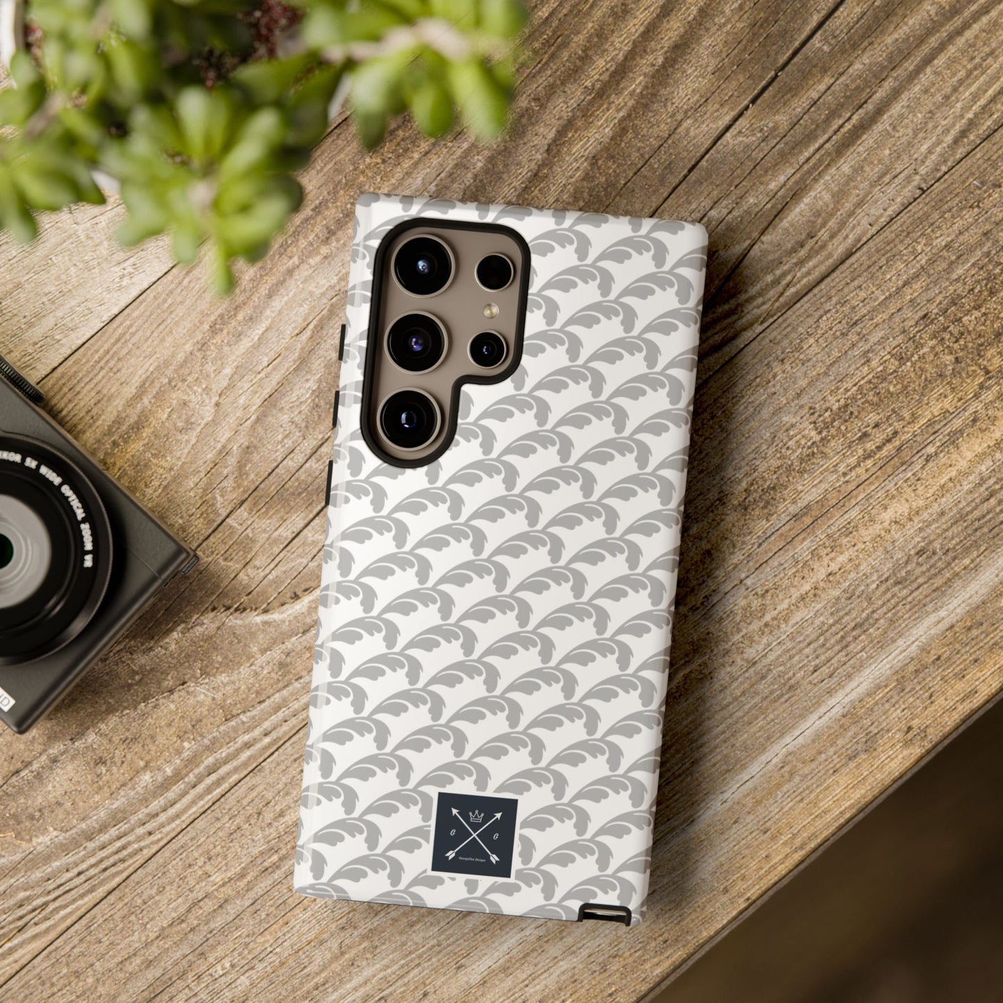 Beautiful Beloved Flourish (silver/white) - Tough Phone Cases