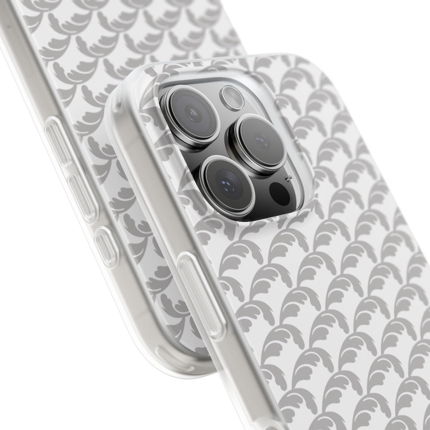 Beautiful Beloved Flourish (silver/white) - Flexi Phone Cases